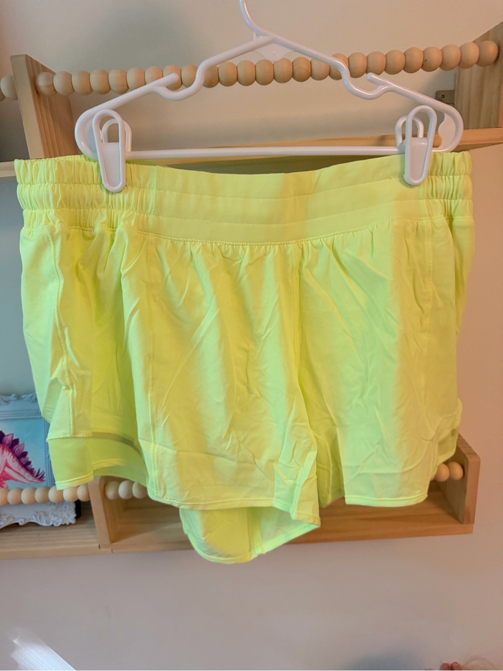 Lululemon Women’s Neon Yellow Athletic Shorts